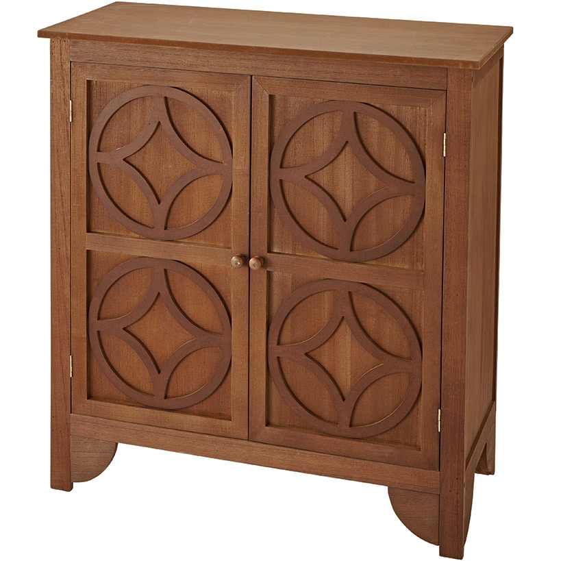 2-Door Cabinet with Circle Design