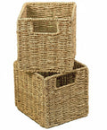 Narrow Storage Tower with 6 Shelves or Set of 2 Wicker Baskets