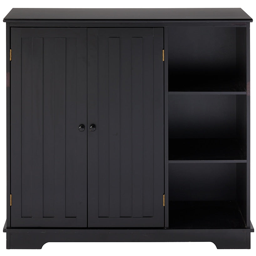 Beadboard Wooden Storage Cabinet for Kitchen or Entryway