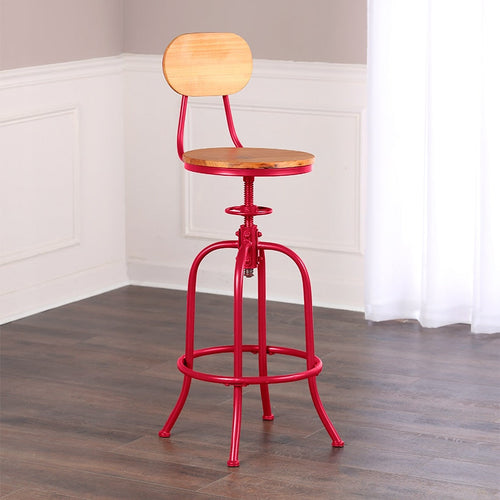 Adjustable Swivel Stool with Back