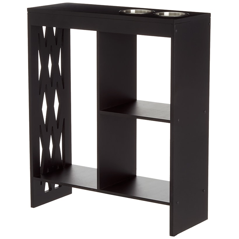Decorative End Table with Drink Holder