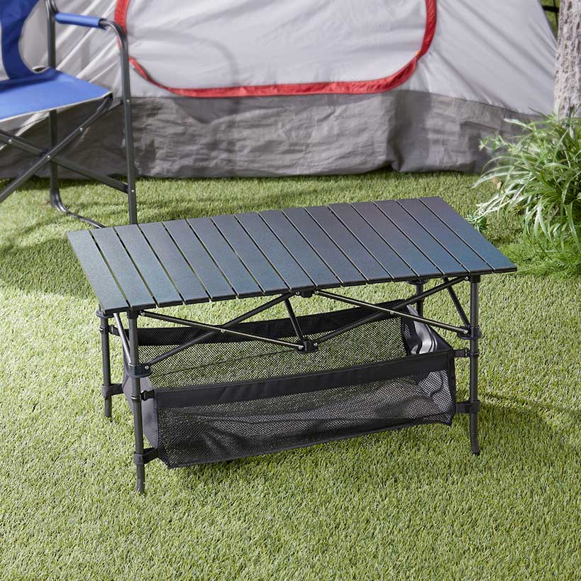 Outdoor Portable Folding Camping Table With Storage Bag