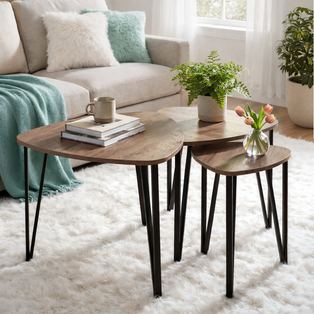 Set of 3 Nesting Coffee End Tables