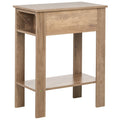 Small Space Side Table with Drink Holders 20”W x 11”D x 24” H