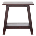 Wood Rectangular 2-Tier Accent Side Table